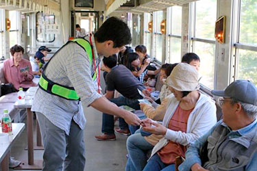 9月22日(火) 特別乗車体験列車内の様子