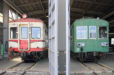 モハ3401(左)、モハ3603(右)