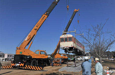 東日本大震災被害の復旧作業