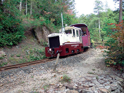 赤沢森林鉄道の運行状況