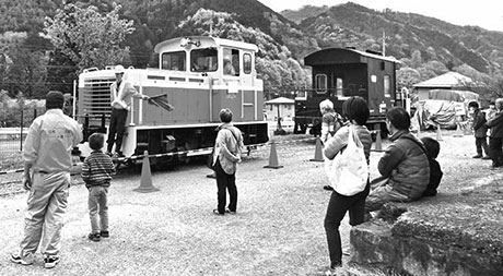 毎年、数回開催されています、わたらせ渓谷鐵道足尾駅構内で保存されている鉄道車両の一般公開。一部は動態保存として展示走行します。
