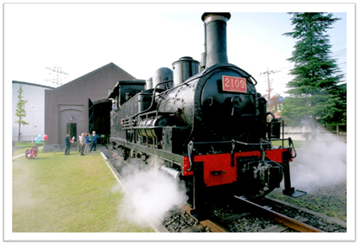 造後１３０年を迎える２１０９号蒸気機関車蒸気機関車