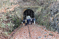くりはら田園鉄道廃止以来
初めてトンネルに入ります