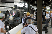 東武鉄道南栗橋車庫に保管された
Ｃ１１ １号。
キャブなどが取り外され修復を待つ
（２０１９年１月１８日）