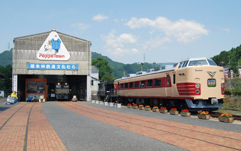 鉄道展示館と１８９系あさま号