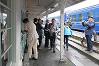 再び小坂駅を見学