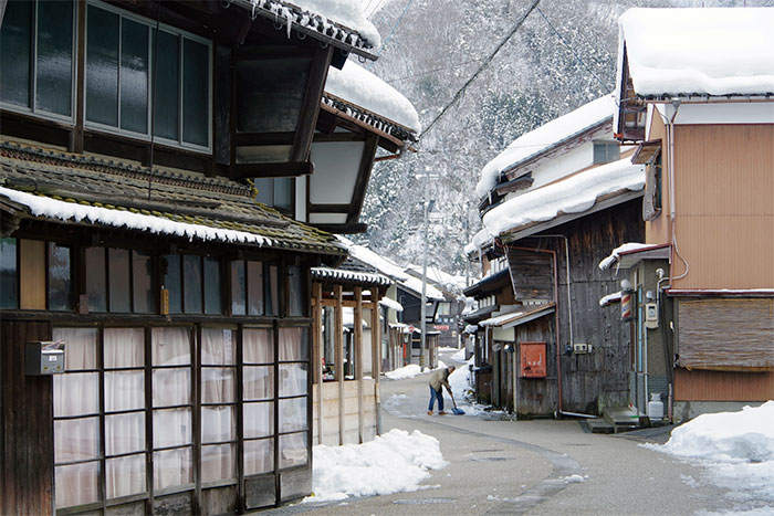 旧北国街道今庄宿の町並み（南越前町）