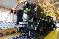 北陸線電化記念館内の
Ｄ５１形蒸気機関車