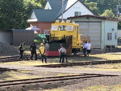 鉄道発見伝ロケ風景