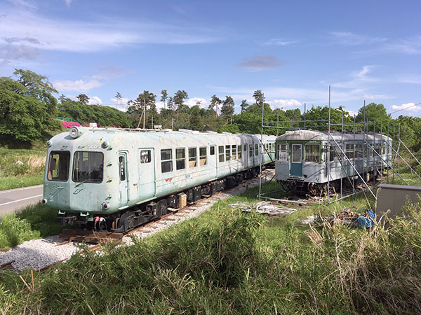 ５０００系電車２両とデハ３４５０形３４９９