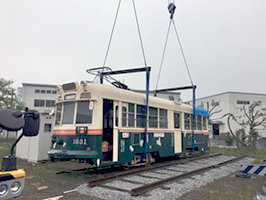 京都市電1831軌道敷設