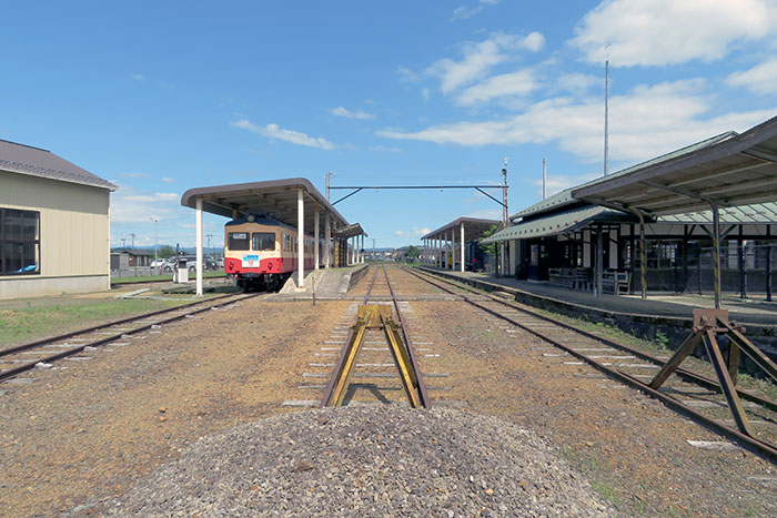 くりはら田園鉄道公園・若柳駅跡