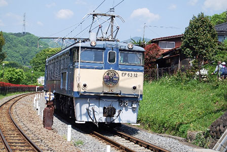 運転体験で使用しているＥＦ６３形電気機関車