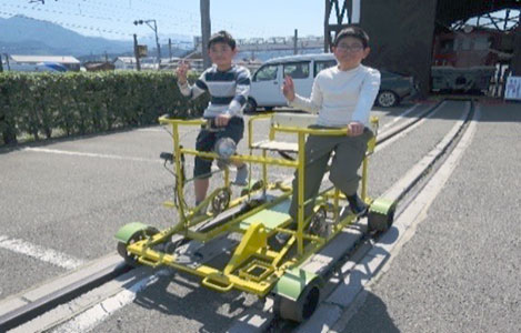 軌道自転車体験乗車会