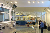 むかし横浜の市内を走っていた
市電を集めた車両展示コーナー