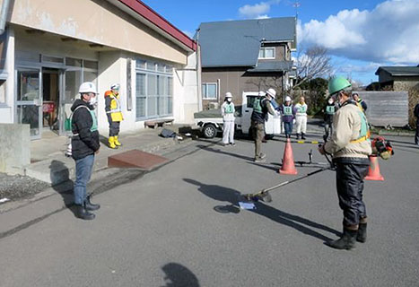 1/28に実施した
刈払機講習会の様子
(於:七百公民館)