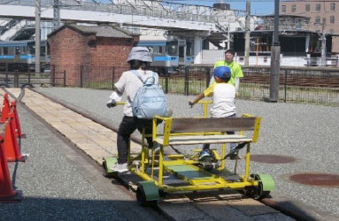 軌道自転車体験乗車会