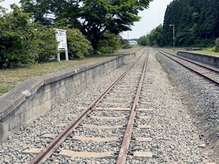 １番線もＰＣ枕木化して走行可能な状態に