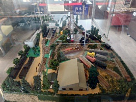 旧加悦ＳＬ広場のジオラマ作成
