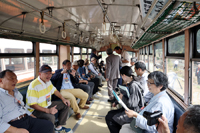 その後は各グループに分かれて
体験乗車