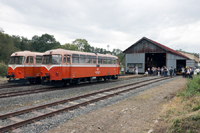 入庫前に最後の並びで
記念撮影タイム